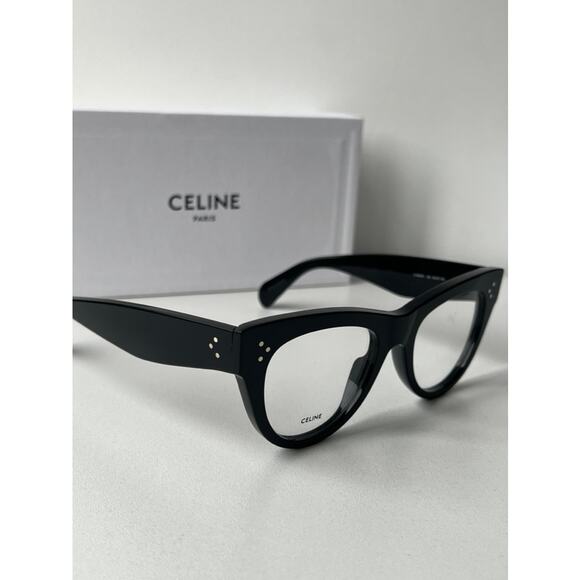 NEW Celine CL5003IN Caty Cat Eye Eyeglasses Frames in Black - Picture 6 of 8
